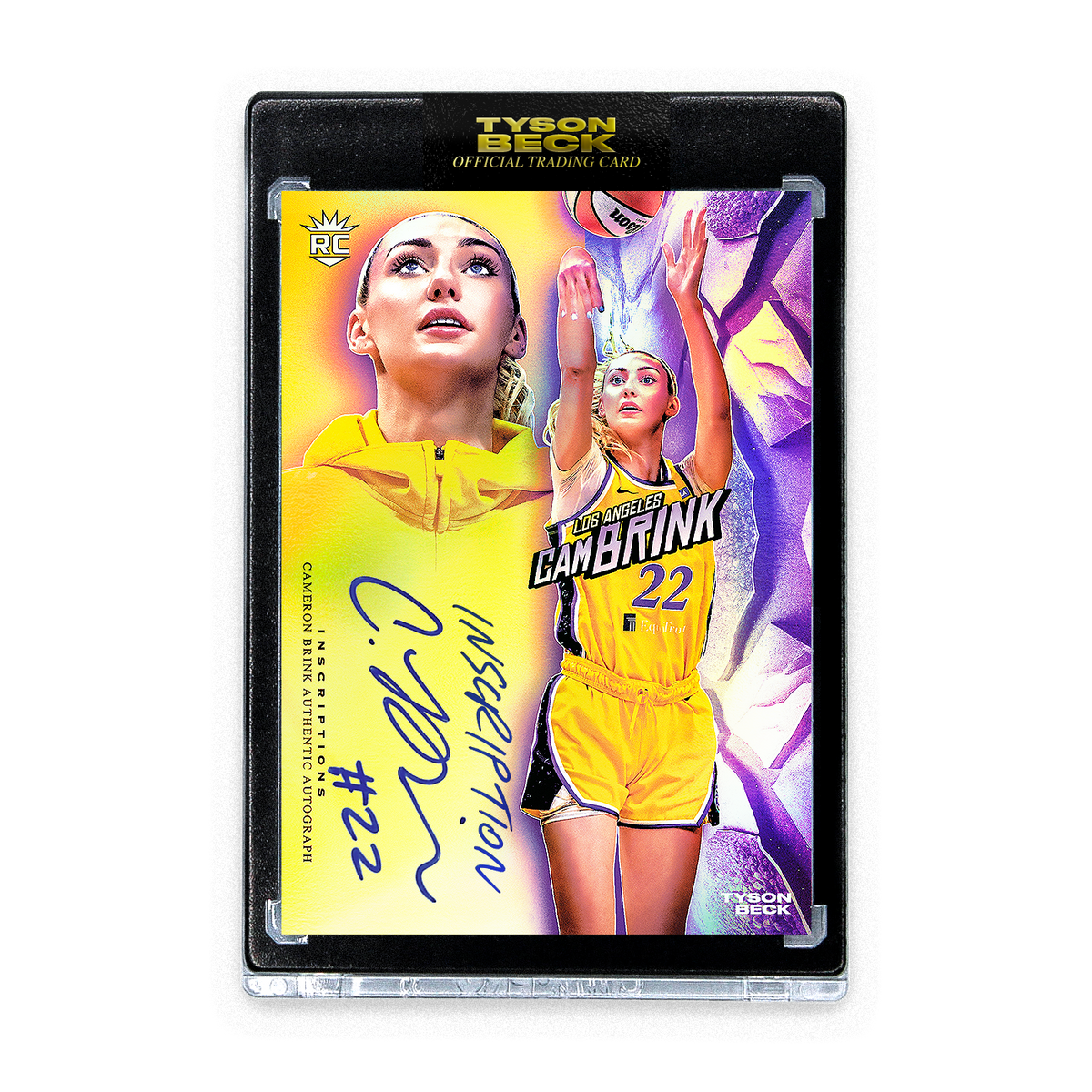 CAMERON BRINK X TYSON BECK - RC - DRAFTED - RAINBOW FOIL - AUTOGRAPH ...