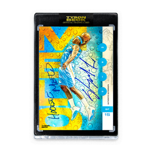 CARMELO ANTHONY X TYSON BECK - DENVER - AP VARIATION - INSCRIPTION + AUTOGRAPH - LIMITED TO 3