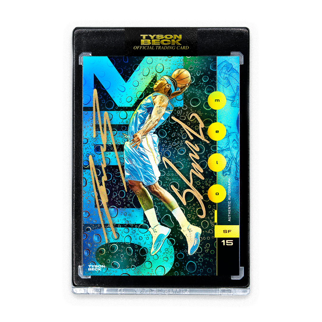 CARMELO ANTHONY X TYSON BECK - DENVER - NIGHT FOIL - DUAL ARTIST AUTOGRAPH - LIMITED TO 3