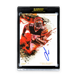 FIRE BLAST - CHAD "OCHOCINCO" JOHNSON X TYSON BECK - AUTOGRAPH - LIMITED TO 20