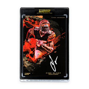 FIRE BLAST - CHAD "OCHOCINCO" JOHNSON X TYSON BECK - BLACK AUTOGRAPH - LIMITED TO 10