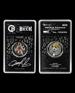 2025 DENNIS RODMAN X TYSON BECK - CELEBRITY MINT - FIRST EDITION - Autograph 1oz. Silver Legal Tender Coin