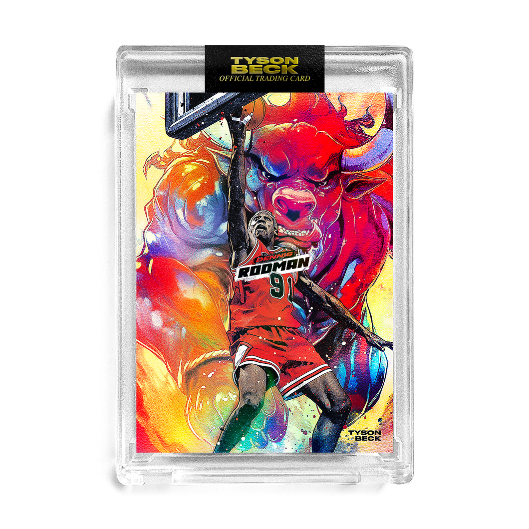 DENNIS RODMAN X TYSON BECK - CHI TOWN - RAINBOW FOIL - LIMITED TO 25 Tyson Beck DENNIS RODMAN X TYSON BECK - CHI TOWN - RAINBOW FOIL - LIMITED TO 25 Tyson Beck