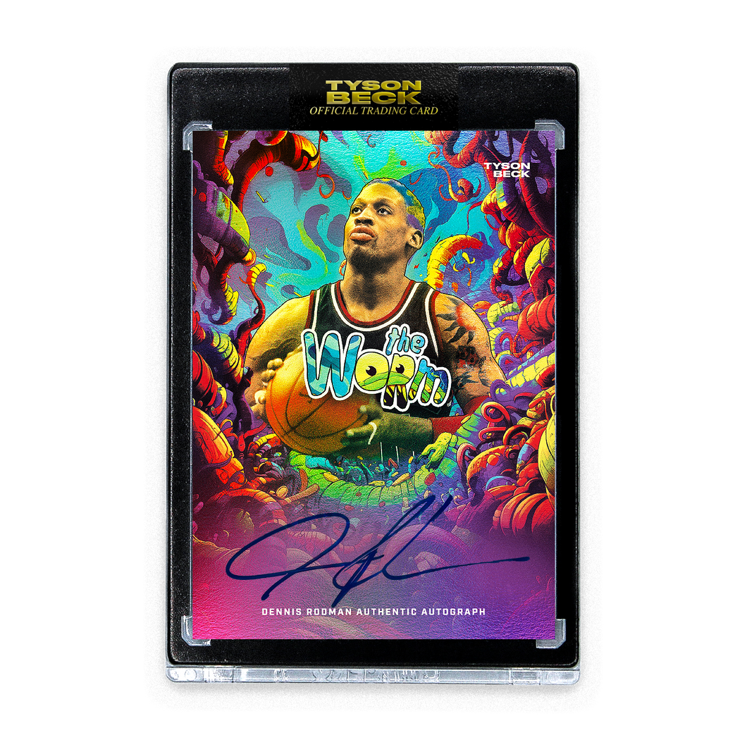DENNIS RODMAN X TYSON BECK - THE WORM - CC ONLY - AUTOGRAPH - LIMITED TO 8