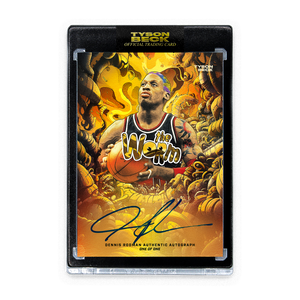 DENNIS RODMAN X TYSON BECK - THE WORM - GOLD - AUTOGRAPH - ONE OF ONE