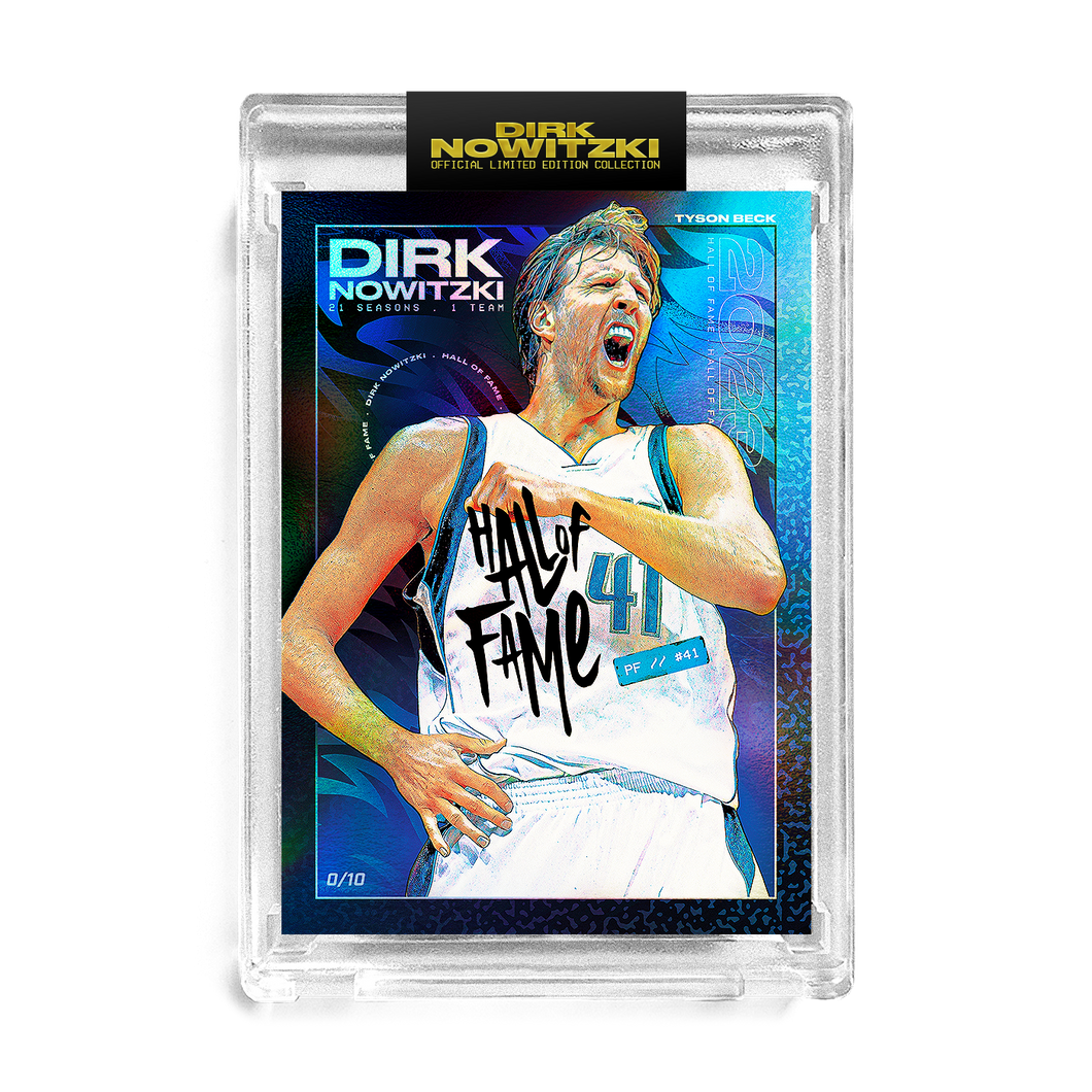 DIRK NOWITZKI X TYSON BECK - HALL OF FAME - NIGHT FOIL - LIMITED TO 10