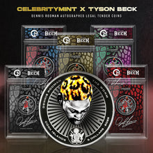 Load image into Gallery viewer, 2025 DENNIS RODMAN X TYSON BECK - CELEBRITY MINT - FIRST EDITION - Autograph 1oz. Silver Legal Tender Coin
