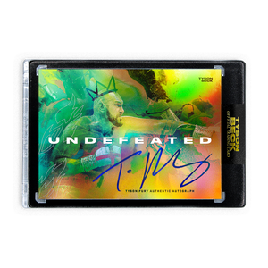TYSON FURY X TYSON BECK - UNDEFEATED - COLORATION - AUTOGRAPH - LIMITED TO 25