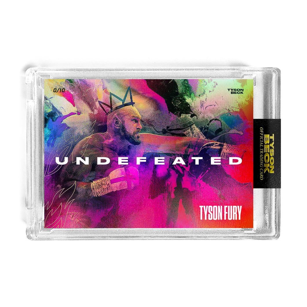 TYSON FURY X TYSON BECK - UNDEFEATED - SUNSET FOIL - LIMITED TO 10