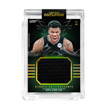 Load image into Gallery viewer, GIANNIS ANTETOKOUNMPO X TYSON BECK - GAME WORN PATCH CARD *RANDOMIZED CARD* LOOK FOR 1/1 AUTO
