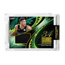 Load image into Gallery viewer, GIANNIS ANTETOKOUNMPO X TYSON BECK - GAME WORN PATCH CARD *RANDOMIZED CARD* LOOK FOR 1/1 AUTO

