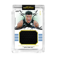 Load image into Gallery viewer, GIANNIS ANTETOKOUNMPO X TYSON BECK - GAME WORN PATCH CARD *RANDOMIZED CARD* LOOK FOR 1/1 AUTO
