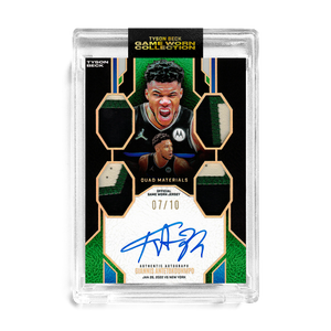 GIANNIS ANTETOKOUNMPO X TYSON BECK - TIER 2 - GAME WORN PATCH AUTO *RANDOMIZED CARD*