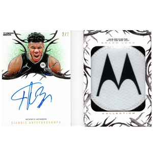 GIANNIS ANTETOKOUNMPO X TYSON BECK - TIER 1 - GAME WORN PATCH AUTO *RANDOMIZED CARD*