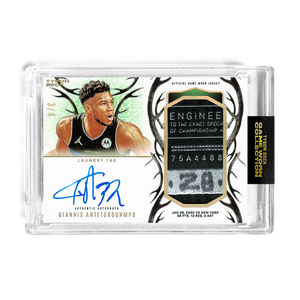 GIANNIS ANTETOKOUNMPO X TYSON BECK - TIER 1 - GAME WORN PATCH AUTO *RANDOMIZED CARD*
