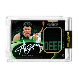 GIANNIS ANTETOKOUNMPO X TYSON BECK - TIER 1 - GAME WORN PATCH AUTO *RANDOMIZED CARD*