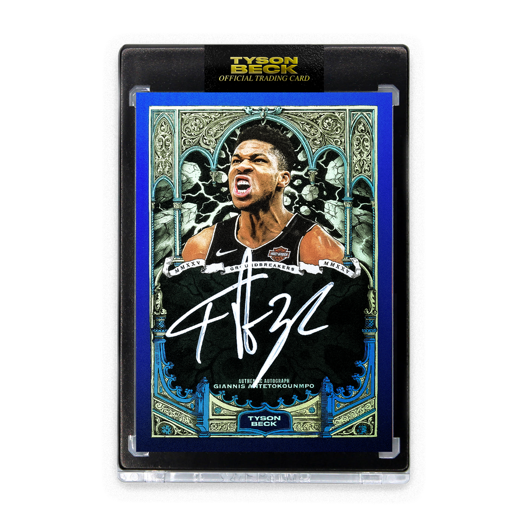 GIANNIS ANTETOKOUNMPO X TYSON BECK - GROUNDBREAKERS - NIGHT FOIL - AUTOGRAPH - LIMITED TO 15