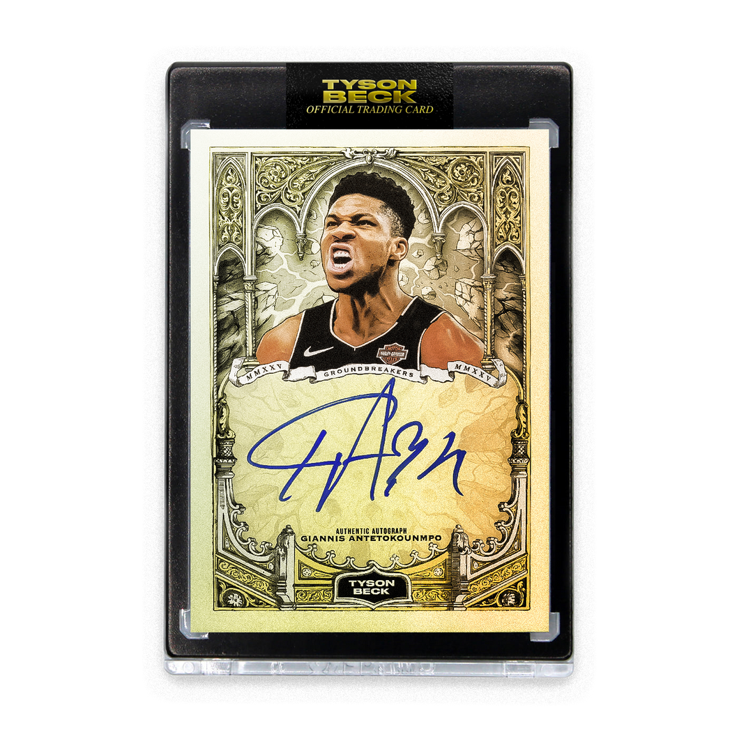 GIANNIS ANTETOKOUNMPO X TYSON BECK - GROUNDBREAKERS - RAINBOW FOIL - AUTOGRAPH - LIMITED TO 25