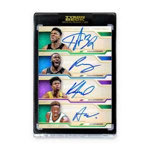 ANTETOKOUNMPO BROTHERS X TYSON BECK - QUAD AUTOGRAPH - LIMITED TO 25