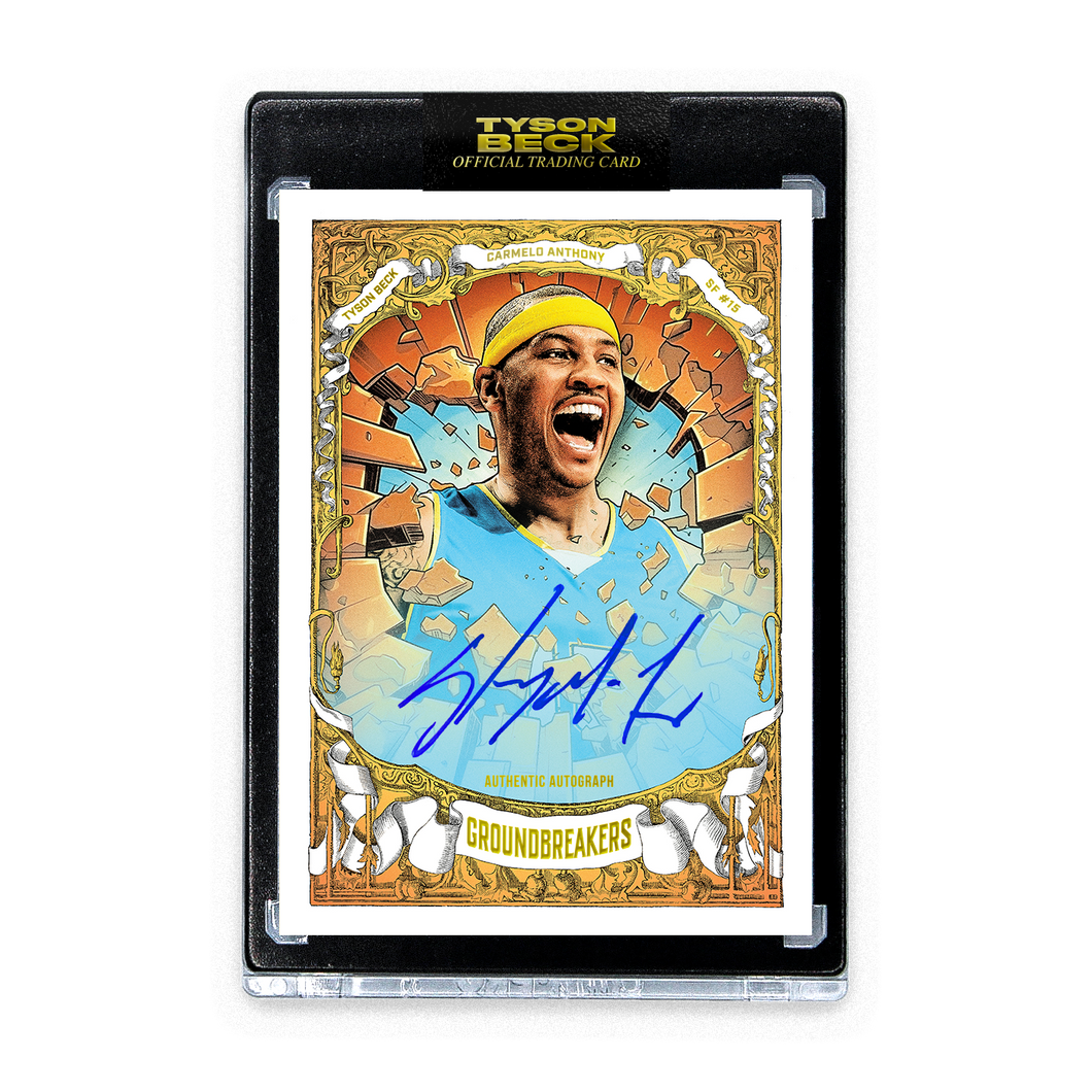 GROUNDBREAKERS - CARMELO ANTHONY - AUTOGRAPH CARD