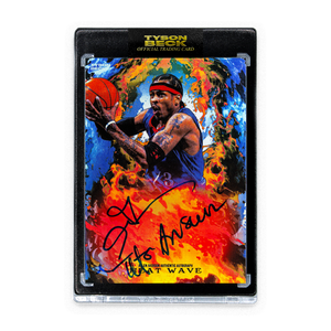 HEAT WAVE - ALLEN IVERSON X TYSON BECK - RAINBOW FOIL - INSCRIPTION + AUTOGRAPH - LIMITED TO 3