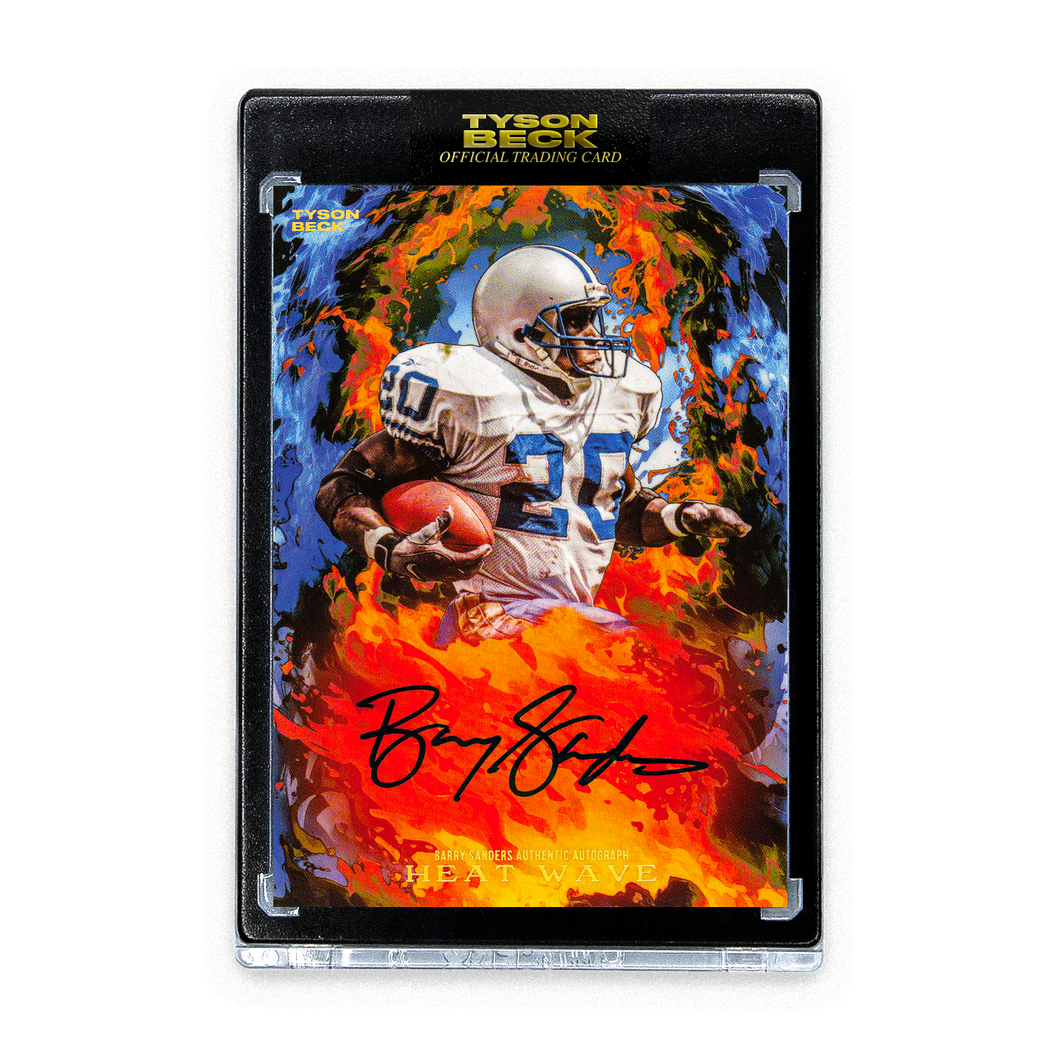 HEAT WAVE - BARRY SANDERS X TYSON BECK - AUTOGRAPH - LIMITED TO 15