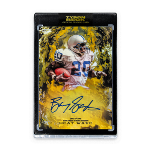 HEAT WAVE - BARRY SANDERS X TYSON BECK - GOLD - AUTOGRAPH - ONE OF ONE
