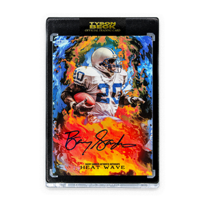 HEAT WAVE - BARRY SANDERS X TYSON BECK - RAINBOW FOIL - AUTOGRAPH - LIMITED TO 10