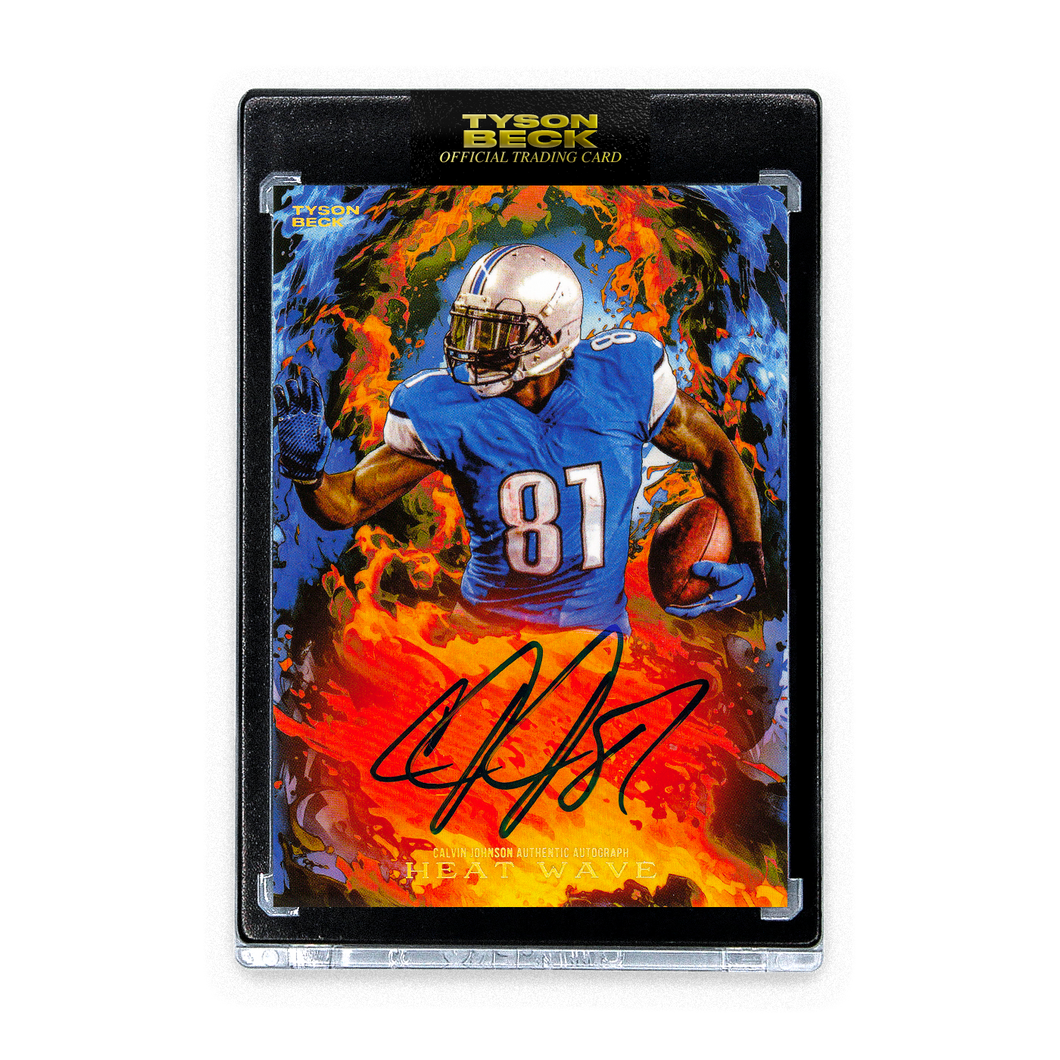 HEAT WAVE - CALVIN JOHNSON X TYSON BECK - AUTOGRAPH - LIMITED TO 25