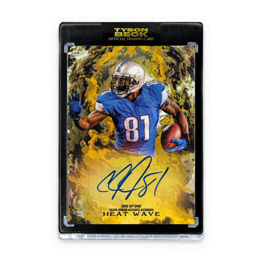 HEAT WAVE - CALVIN JOHNSON X TYSON BECK - GOLD - AUTOGRAPH - ONE OF ONE