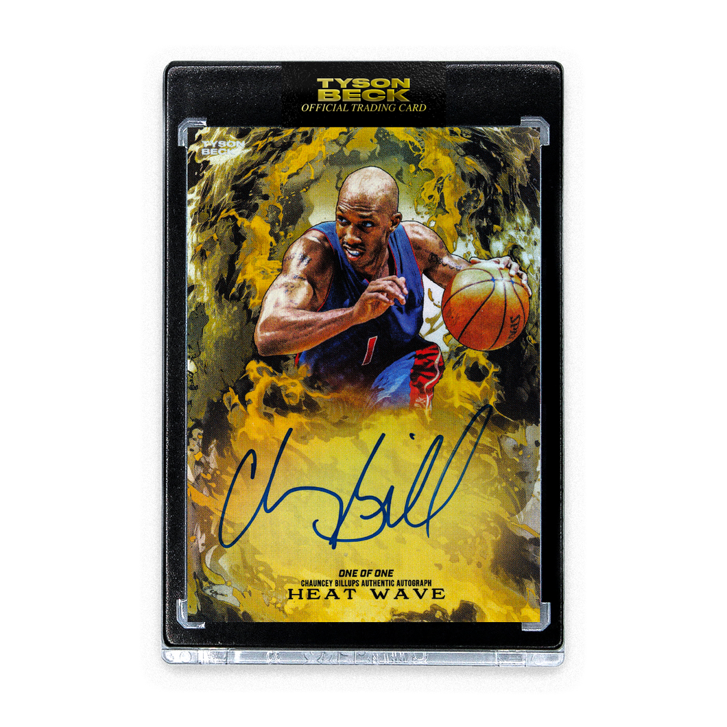 HEAT WAVE - CHAUNCEY BILLUPS X TYSON BECK - GOLD - AUTOGRAPH - ONE OF ONE