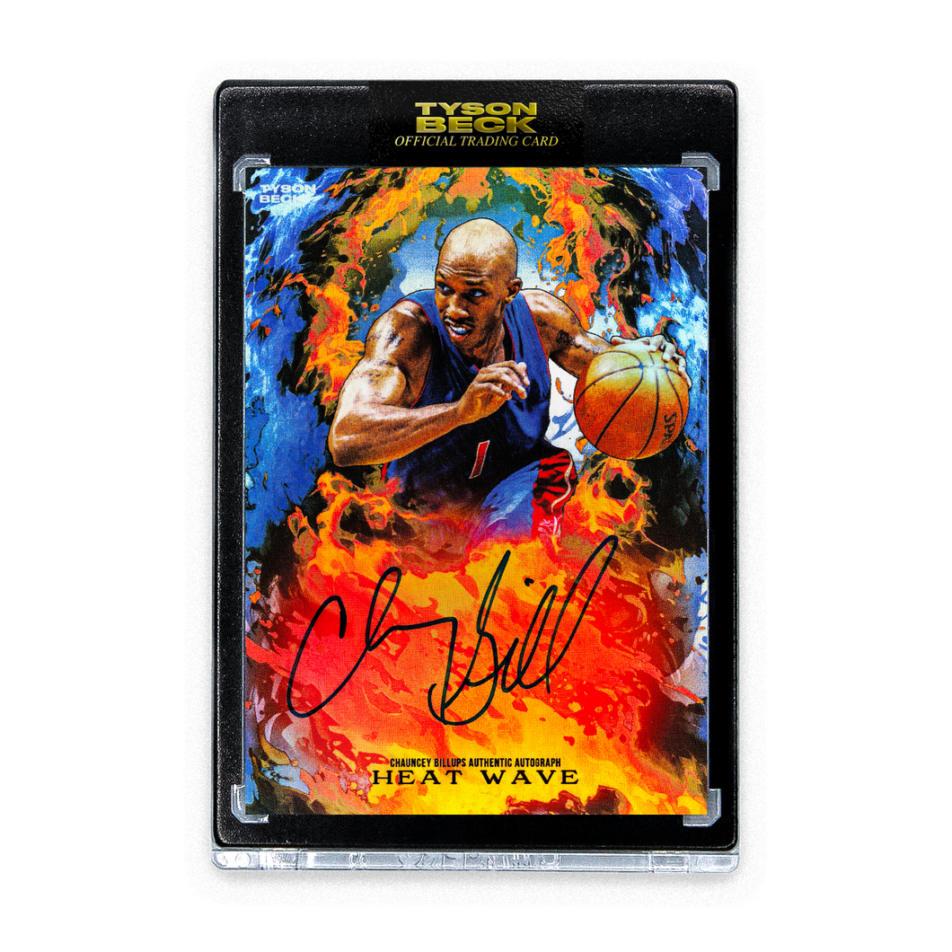 HEAT WAVE - CHAUNCEY BILLUPS X TYSON BECK - RAINBOW FOIL - AUTOGRAPH - LIMITED TO 15