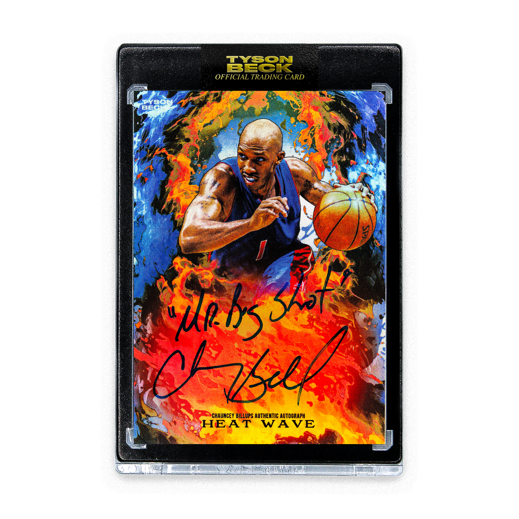 HEAT WAVE - CHAUNCEY BILLUPS X TYSON BECK - RAINBOW FOIL - INSCRIPTION + AUTOGRAPH - LIMITED TO 3