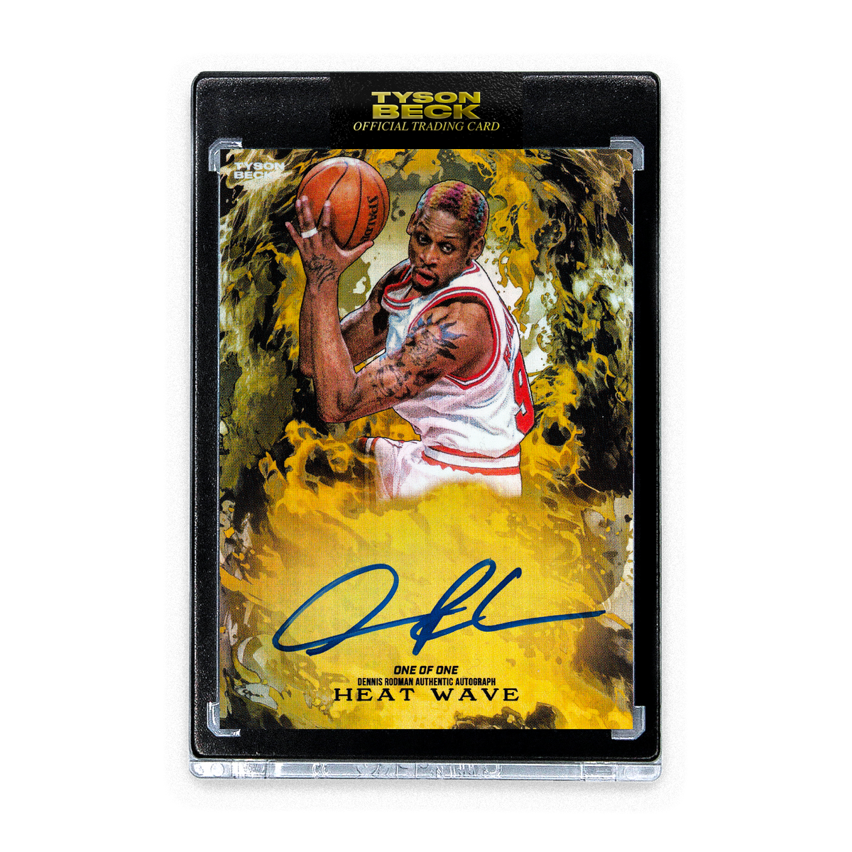AUCTION 🔥 HEAT WAVE - DENNIS RODMAN X TYSON BECK - GOLD - AUTOGRAPH ...