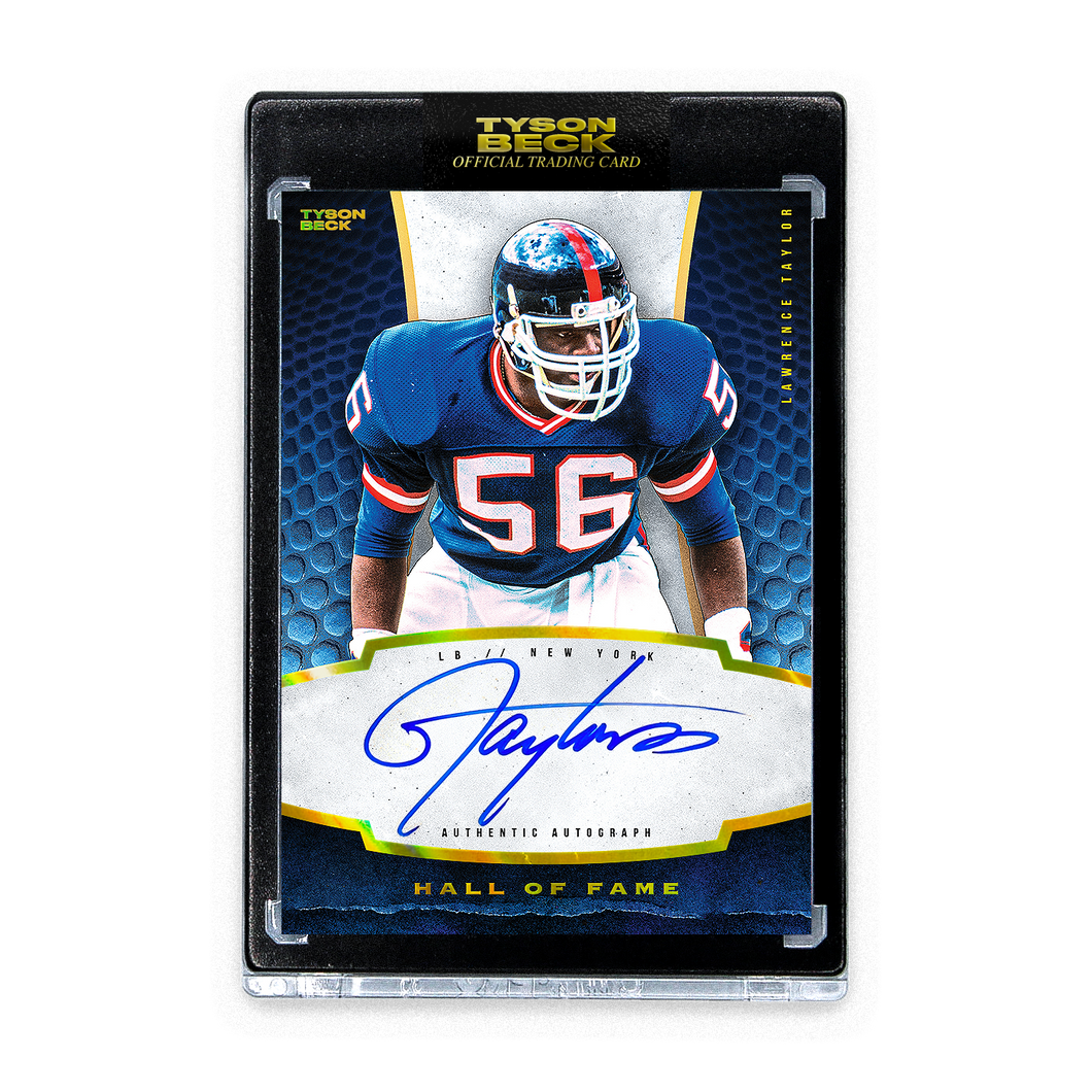 FOOTBALL HALL OF FAME - LAWRENCE TAYLOR - AUTOGRAPH - LIMITED TO 25