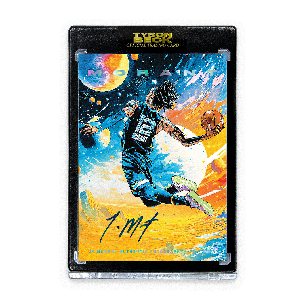 JA MORANT X TYSON BECK - COMIC - SILVER LASER - AUTOGRAPH - LIMITED TO 35