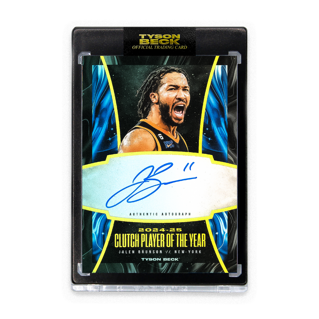 JALEN BRUNSON X TYSON BECK - 24/25 CLUTCH PLAYER OF THE YEAR - AUTOGRAPH - LIMITED TO 25