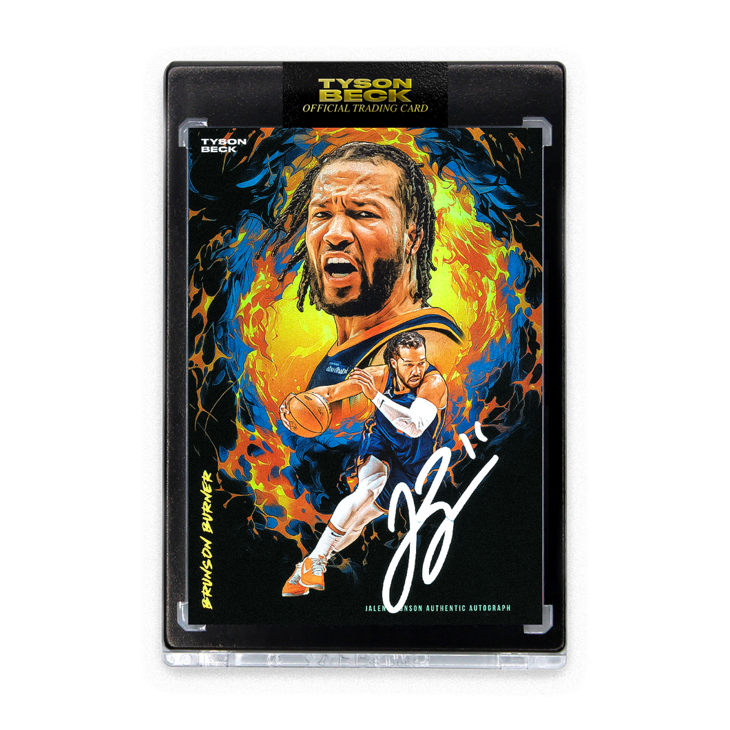 JALEN BRUNSON X TYSON BECK - BRUNSON BURNER - NIGHT FOIL - AUTOGRAPH - LIMITED TO 20