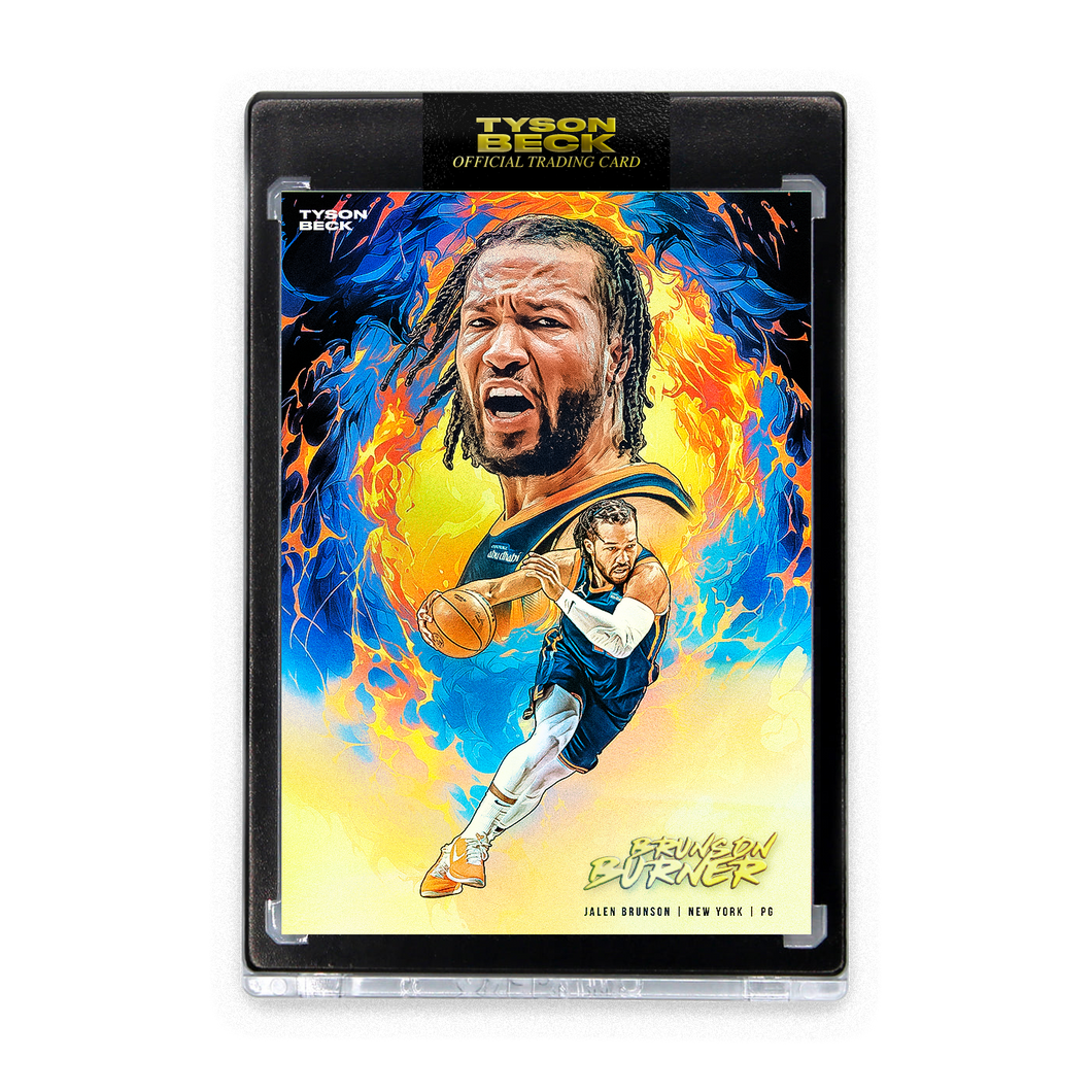 JALEN BRUNSON X TYSON BECK - BRUNSON BURNER - RAINBOW FOIL - LIMITED TO 25