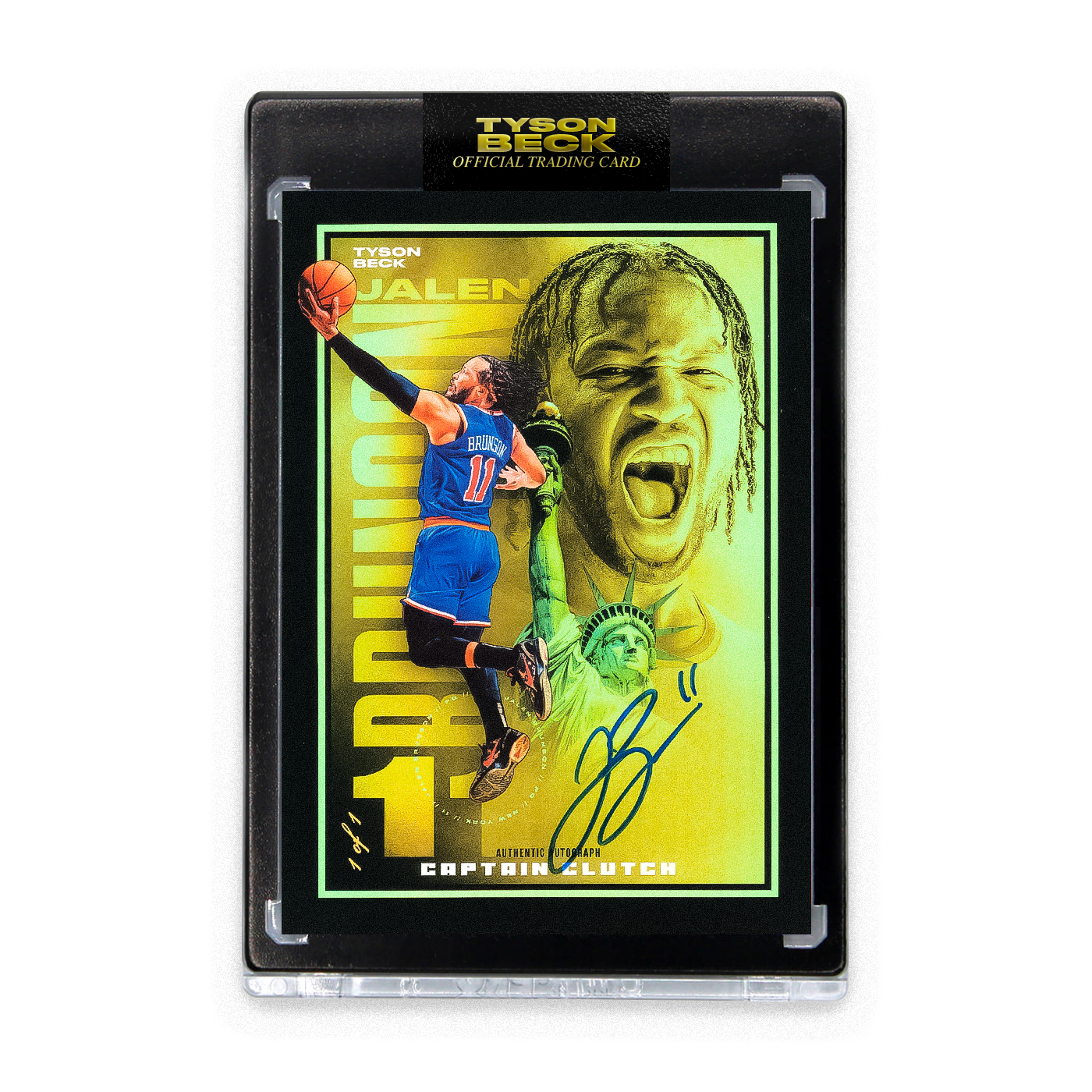 【レア】F1 鈴鹿 MoneyGram エステバンオコンサイン入り ポストカード JALEN BRUNSON X TYSON BECK - CAPTAIN CLUTCH - GOLD FOIL