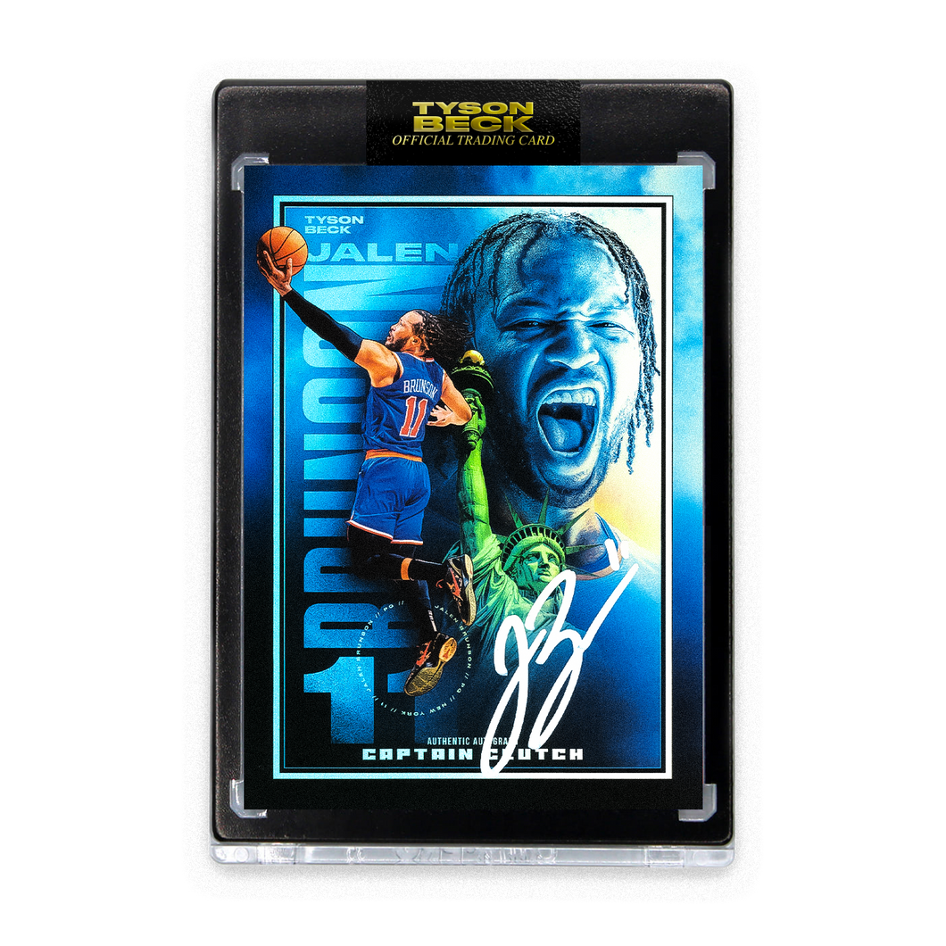 JALEN BRUNSON X TYSON BECK - CAPTAIN CLUTCH - NIGHT FOIL - AUTOGRAPH - LIMITED TO 15