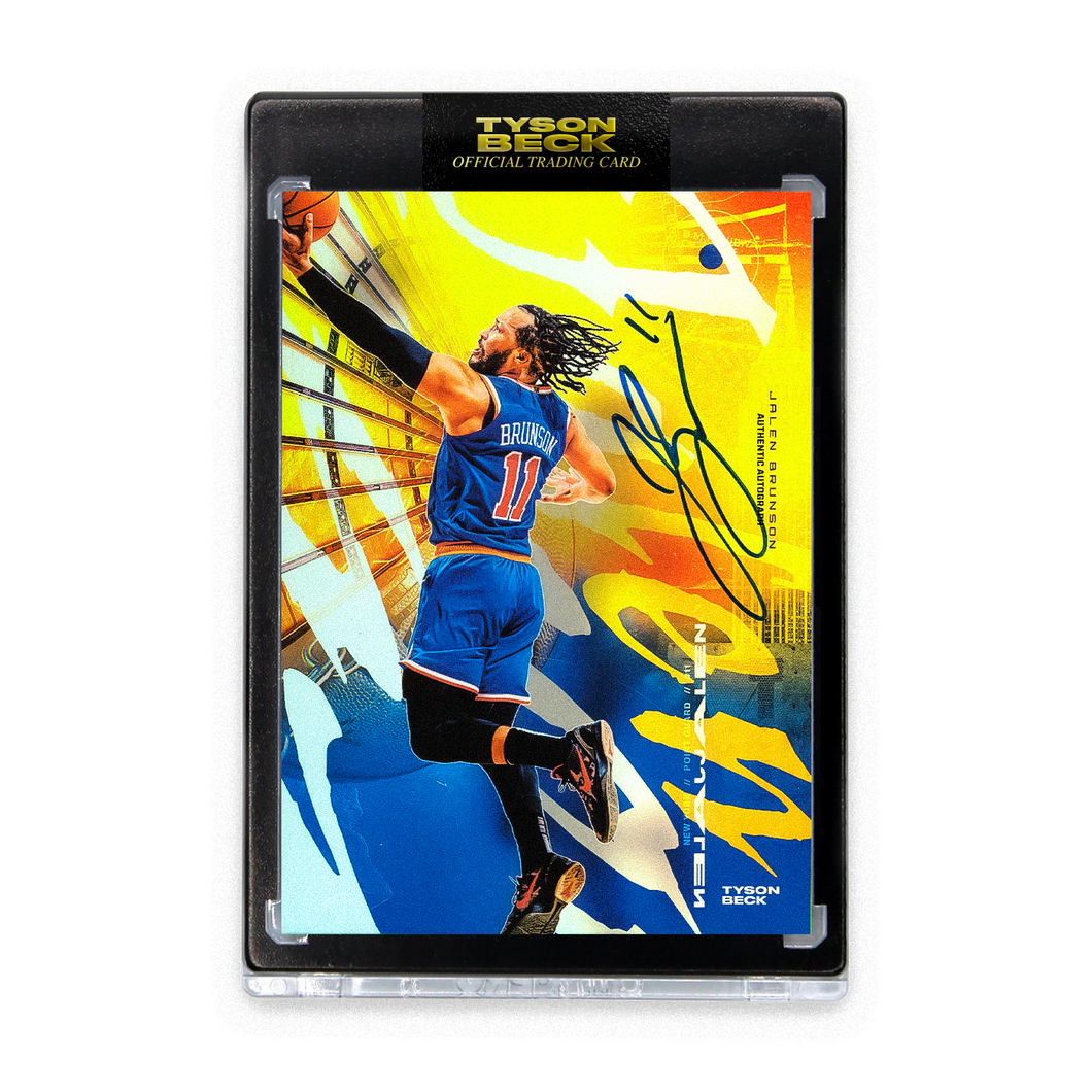 JALEN BRUNSON X TYSON BECK - NEW YORK - CHASE - AUTOGRAPH - LIMITED TO 25