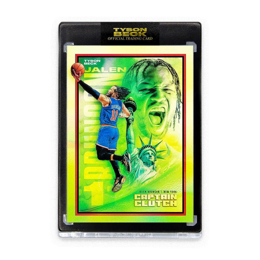 JALEN BRUNSON X TYSON BECK - CAPTAIN CLUTCH - GRINCH FOIL - LIMITED TO 8