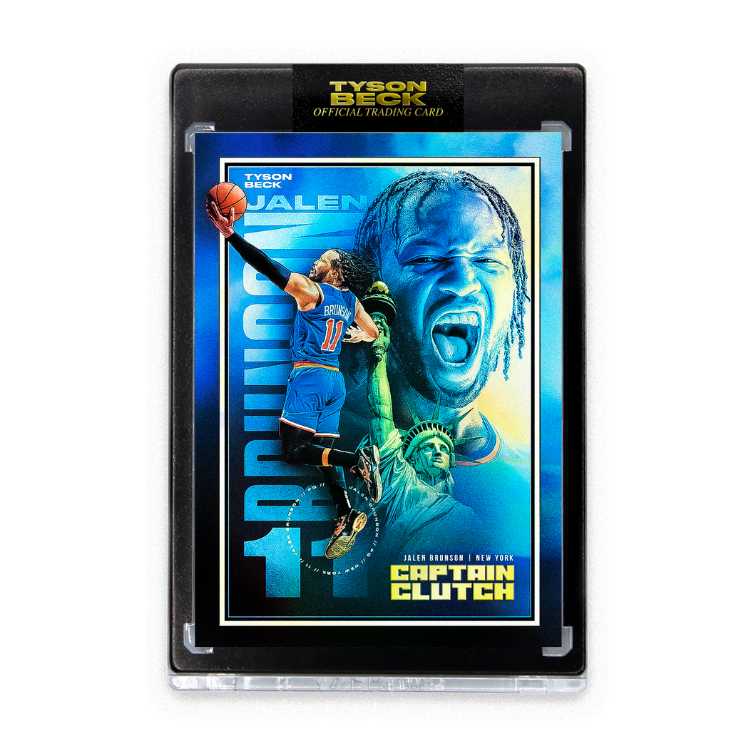 JALEN BRUNSON X TYSON BECK - CAPTAIN CLUTCH - NIGHT FOIL - LIMITED TO 15