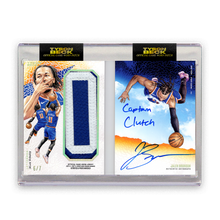 Load image into Gallery viewer, JALEN BRUNSON X TYSON BECK - GAME WORN PATCH AUTO - LETTERMAN - LIMITED TO 7
