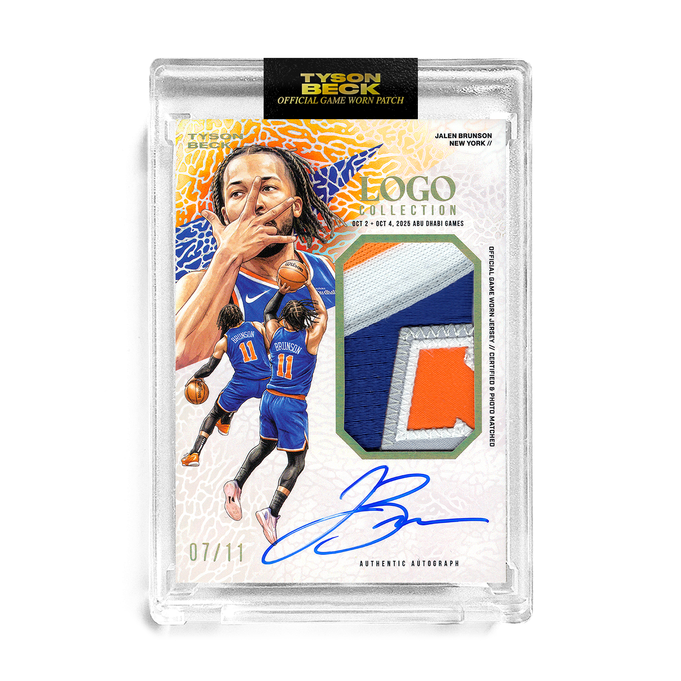 Beck Patch JALEN BRUNSON X TYSON BECK - GAME WORN PATCH AUTO - TIER 1 *RANDOMIZED ...