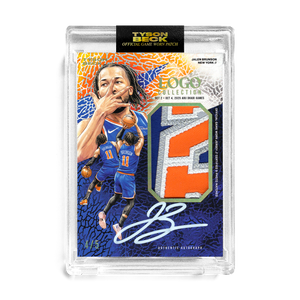 (超激レア品)NBA ボストンセルティックス　トミー・ハインソン記念ゲーム色紙 JALEN BRUNSON X TYSON BECK - GAME WORN PATCH AUTO - TIER 1