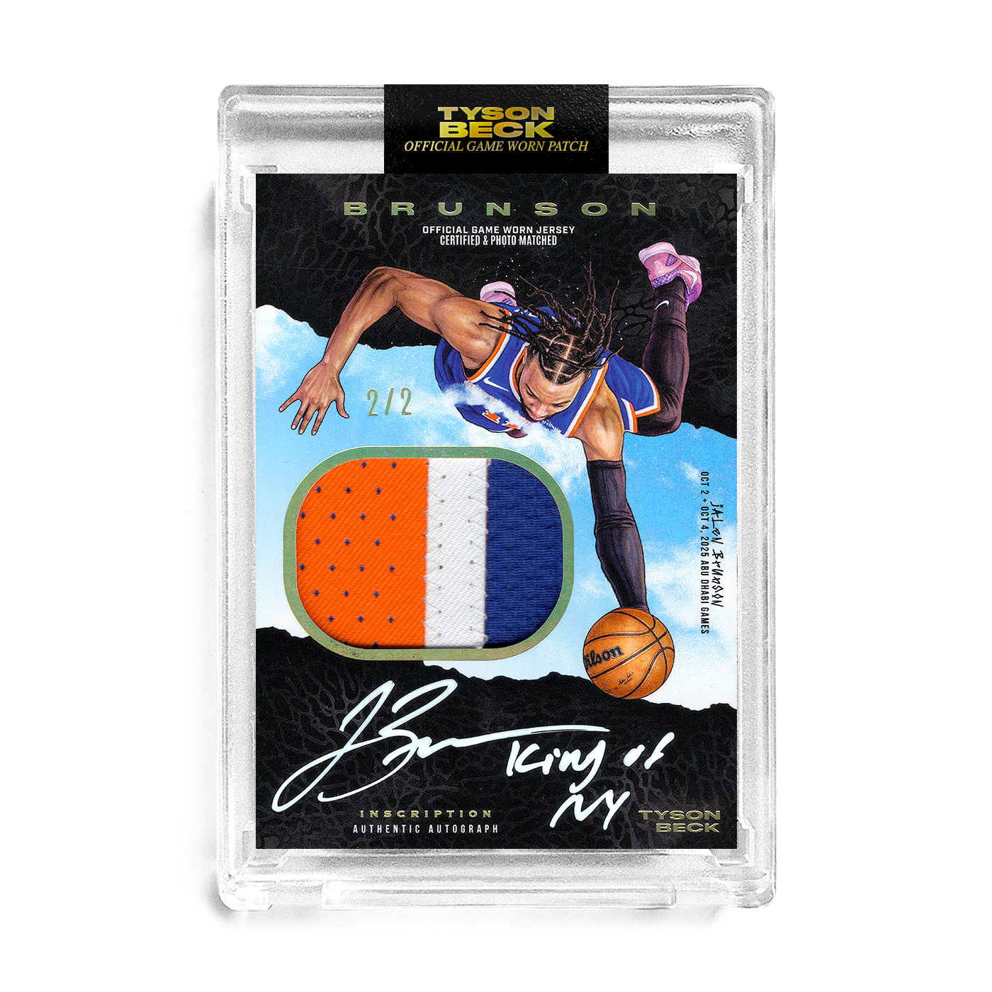 Beck Patch JALEN BRUNSON X TYSON BECK - GAME WORN PATCH AUTO - TIER 2 *RANDOMIZED ...