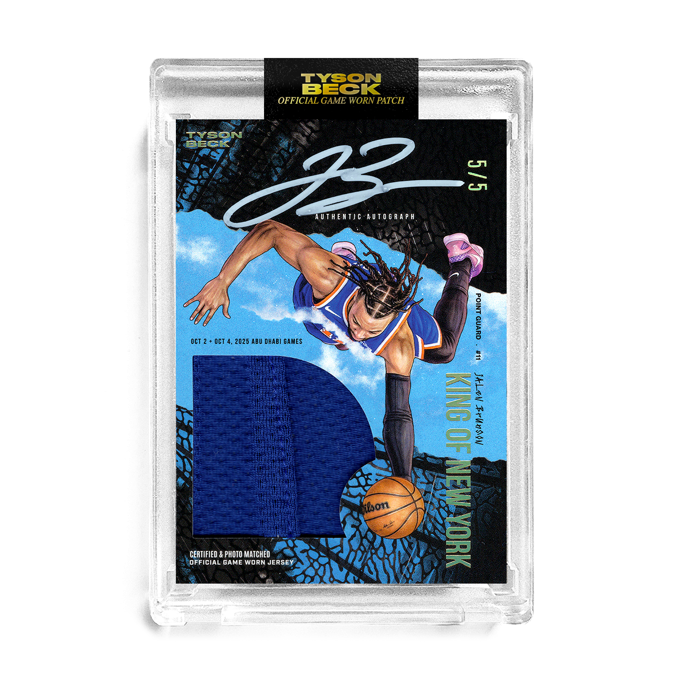 Beck Patch JALEN BRUNSON X TYSON BECK - GAME WORN PATCH AUTO - TIER 3 *RANDOMIZED ...