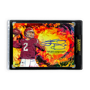 JOHNNY MANZIEL X TYSON BECK - CANVAS ON FIRE - FIRE FOIL - AUTOGRAPH - LIMITED TO 10